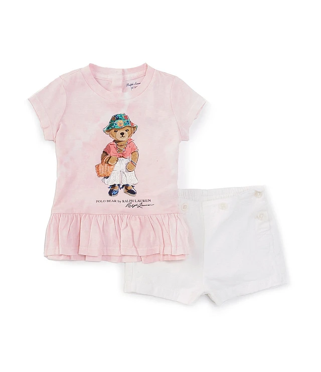 Ralph Lauren Baby Girls 3-24 Months Short Sleeve Tie-Dye