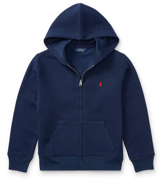Polo RalphLauren｜HOOD/ZIP-UP (710766778008) Polo Ralph Lauren Red w/Black Big Pony Zip Up Hoodie(710778