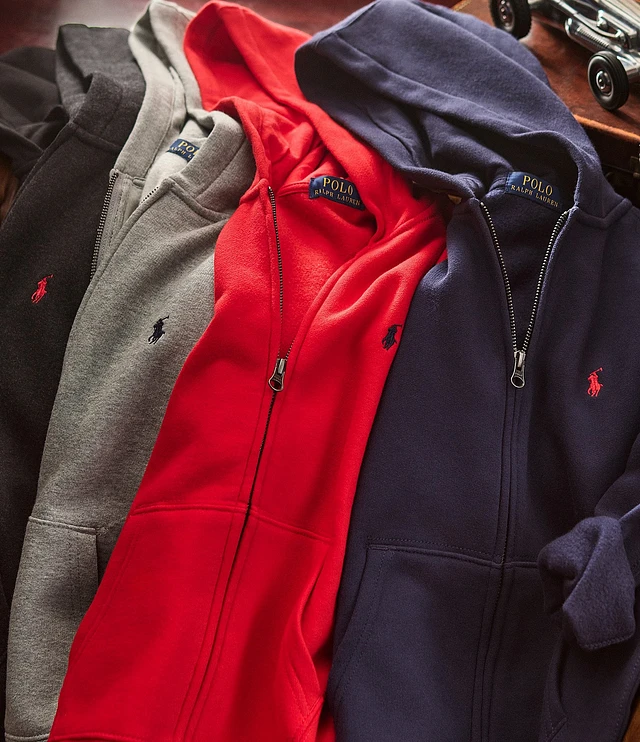 Polo Ralph Lauren Plaid Fleece Full-Zip Hoodie at Hamilton Place