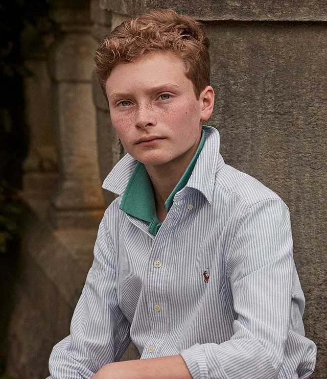Polo Ralph Lauren Big Boys 8-20 Long-Sleeve Striped Oxford