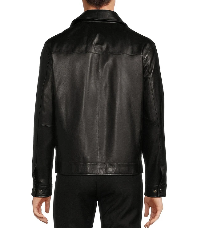 Roundtree and yorke buffalo leather jacket outlet