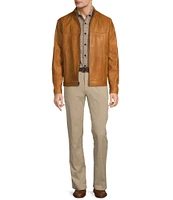 Roundtree & Yorke Burnished Hipster Leather Jacket | Liberty