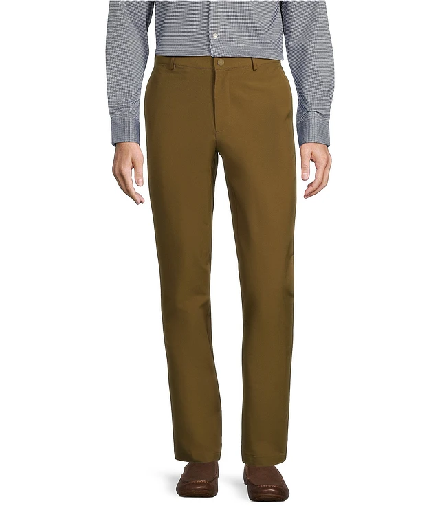Roundtree & Yorke Performance Ethan Slim Fit Flat Front