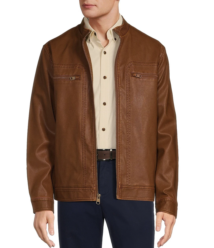 ROUNDTREE & hotsell YORKE Mens Lamb Leather Jacket