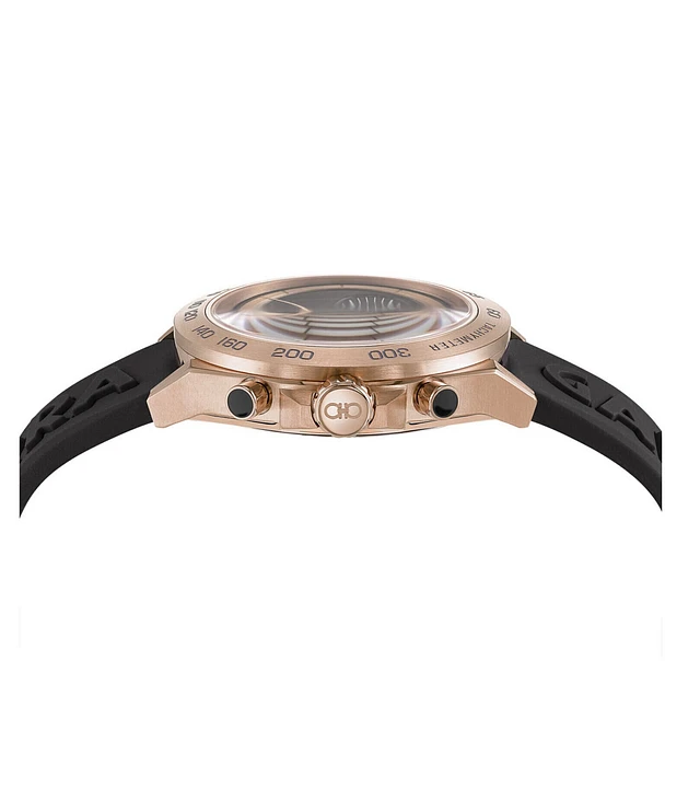 Salvatore Ferragamo Men's F-80 Tonneau Skeleton Quartz