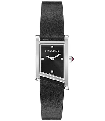Salvatore Ferragamo Men's F-80 Tonneau Skeleton Quartz Chronograph