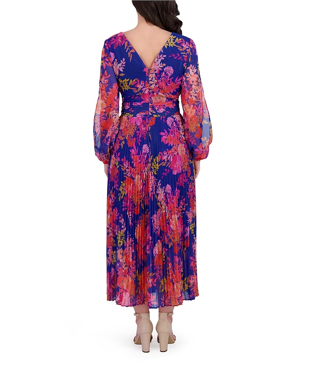 Siena Women's Printed Pleated Cutout Maxi Dress | The Shops