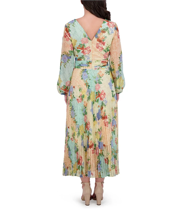 Siena Women's Printed Pleated Cutout Maxi Dress | The Shops