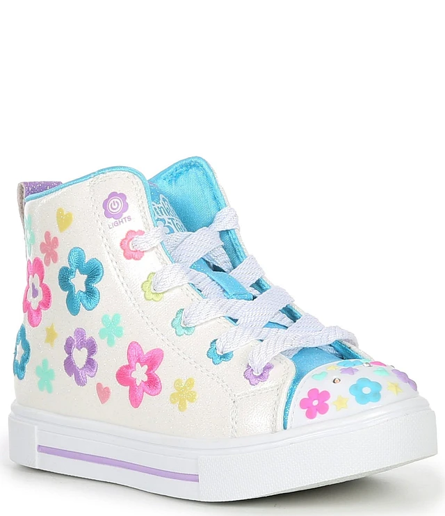 Skechers Girls' Twinkle Toes Twinkle Sparks Super Blossom Light Up