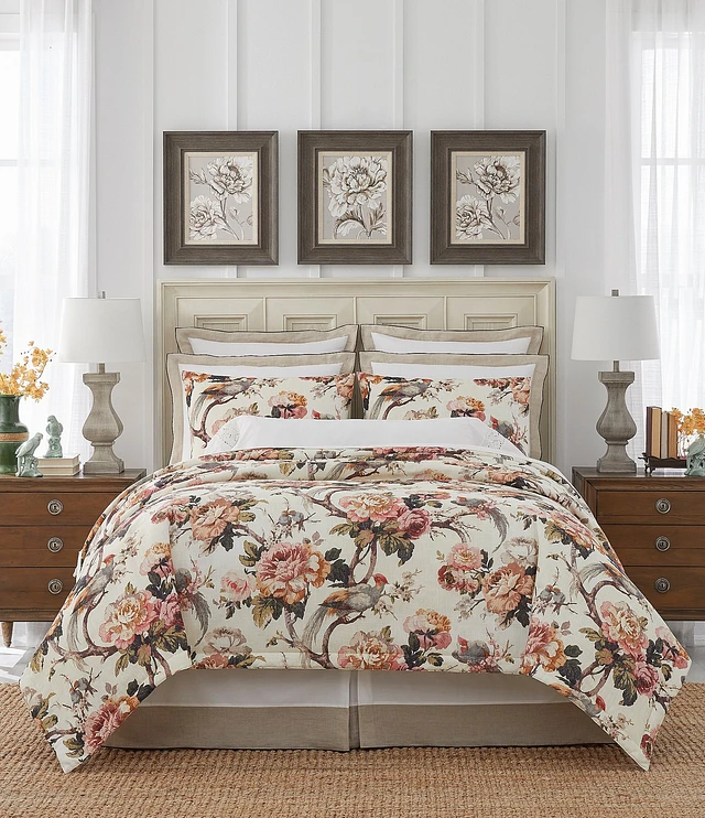 Southern Living NIP newest Kennsington Floral Sateen Duvet Cover Mini Set King $299