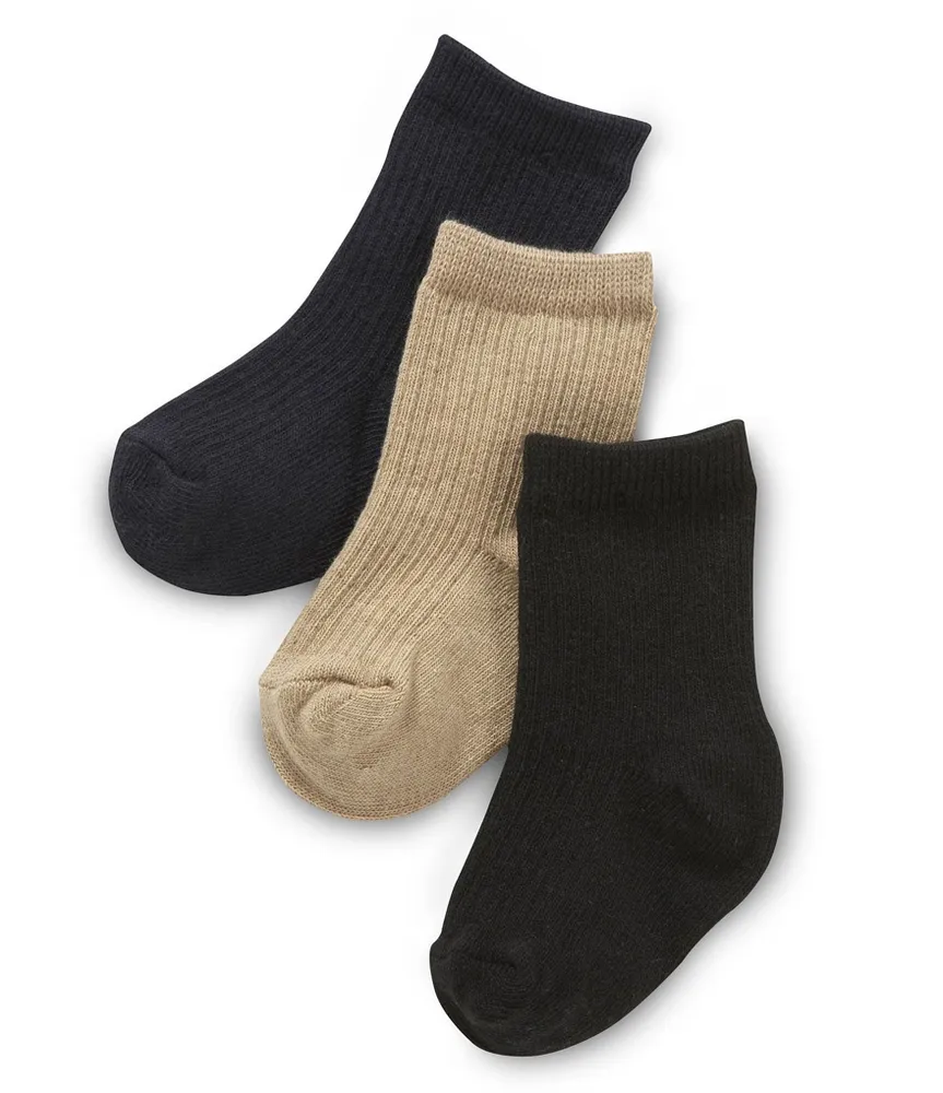 Starting Out Baby Boys Ribbed Socks 3Pack Hamilton Place