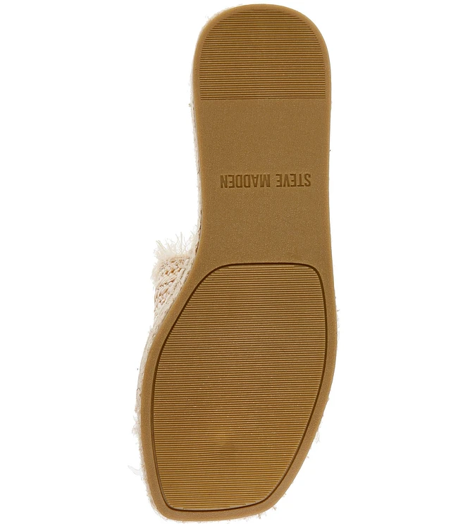 Steve Madden プラットフォーム ウエッジ サンダル CITRA Steve Madden Citra Jeweled Embellished Raffia Espadrille