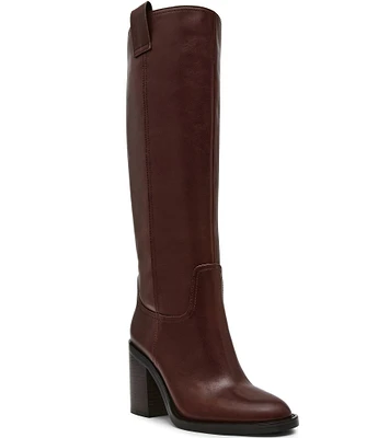 ★Steve Madden★新作★大人気★MYSTERY BLACK★ブーツ ALTER Black Patent Square-Toe Platform Block Heel Women's