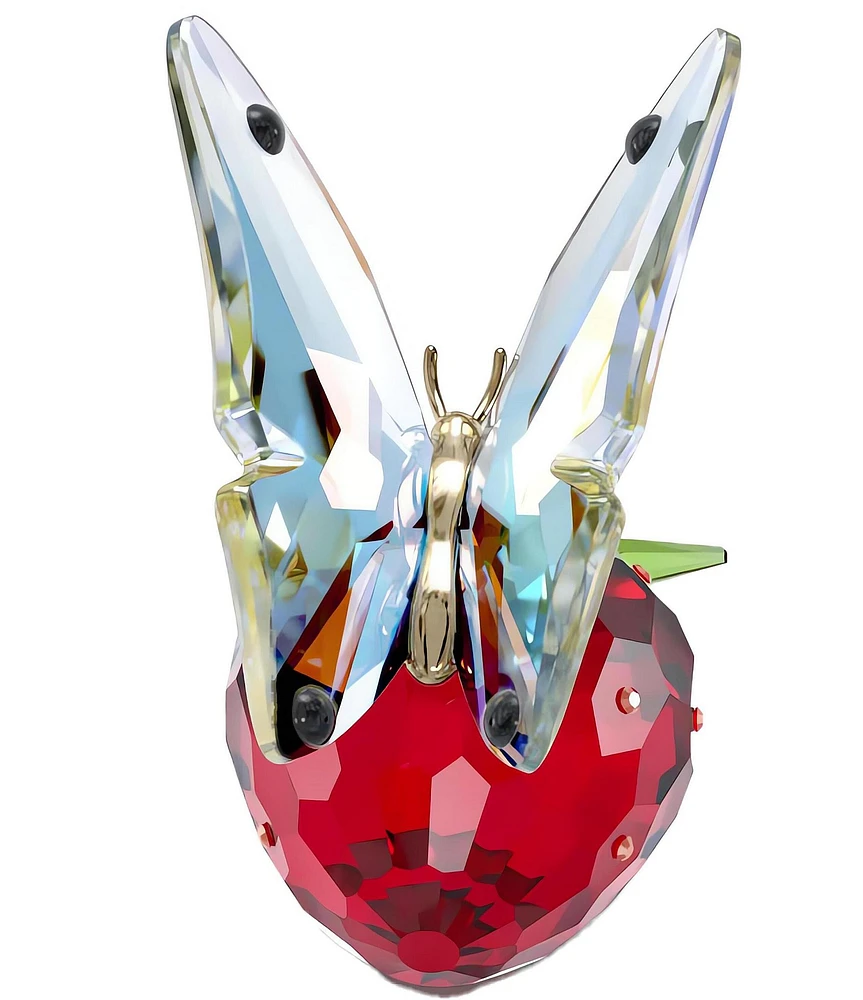 Swarovski Idyllia Butterfly and Strawberry Figurine | Liberty Center