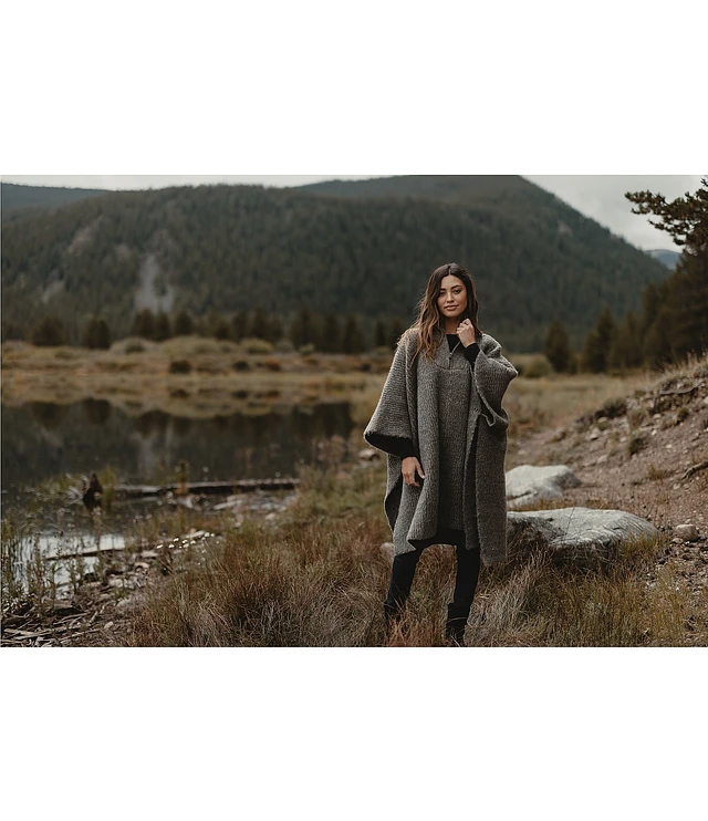 The Normal Brand Mountain 3/4 Sleeve Quarter Zip Fold Over