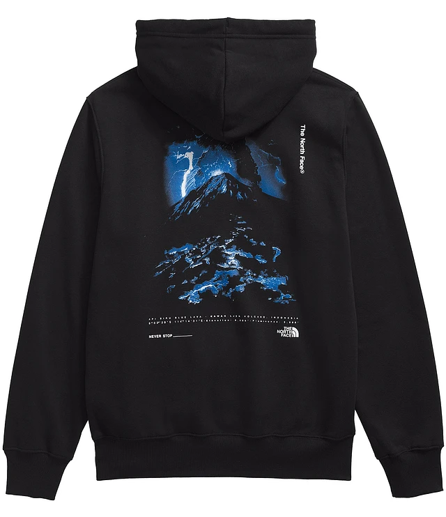 The North Face Long Sleeve Lava Graphic Fleece Hoodie | The