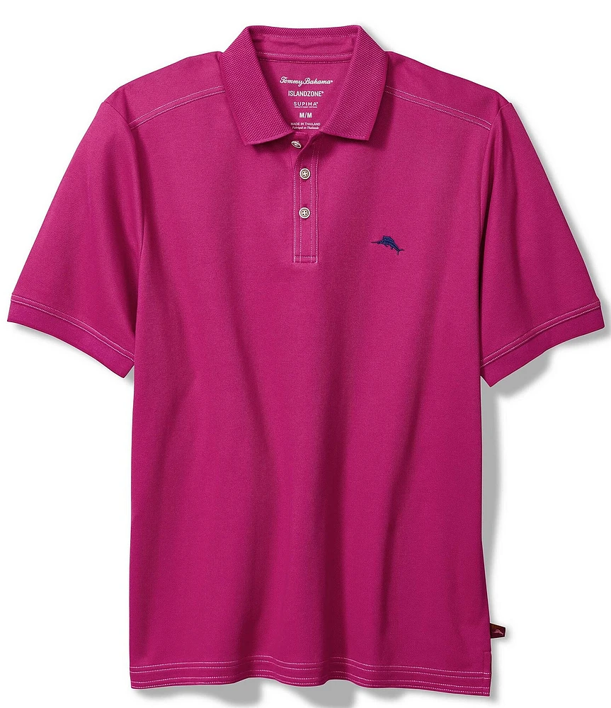 Tommy Bahama IslandZone Big & Tall Emfielder 2.0 Polo Shirt - Bright White