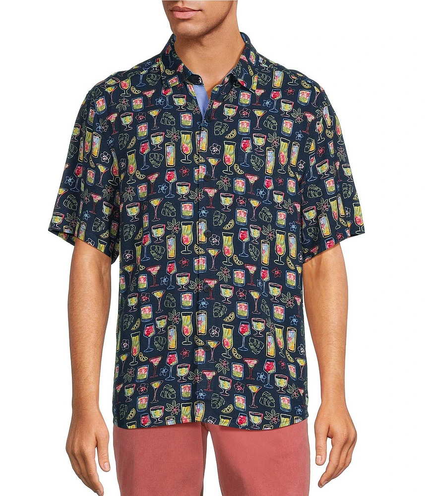 Tommy Bahama Veracruz Cay Electric Cocktails Short Sleeve
