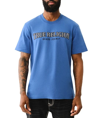 【TRUE RELIGION】ARCH LOGO SHORT SLEEVE★追跡付 True Religion Men's Monogram Arch Short Sleeve Relaxed T