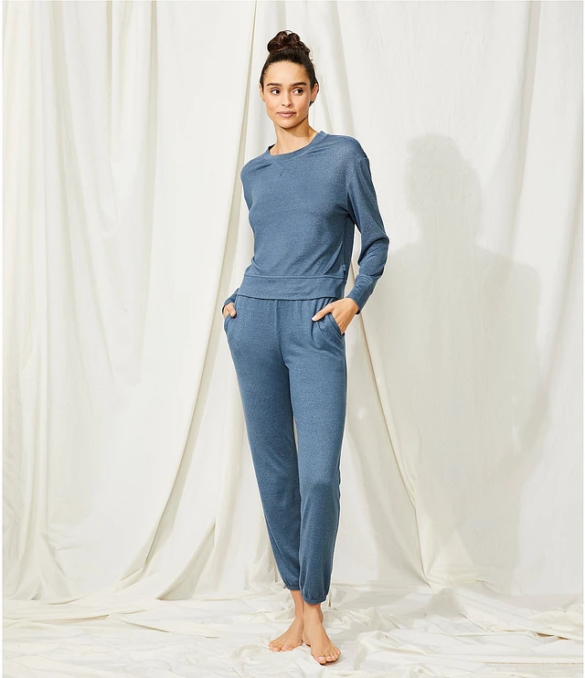 UGG® Gable Solid Brushed Knit Crew Neck Sweatshirt & Jogger