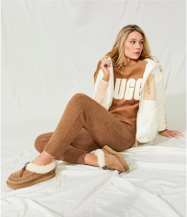 UGG® Madeline Fuzzy Logo Long Sleeve Coordinating Lounge