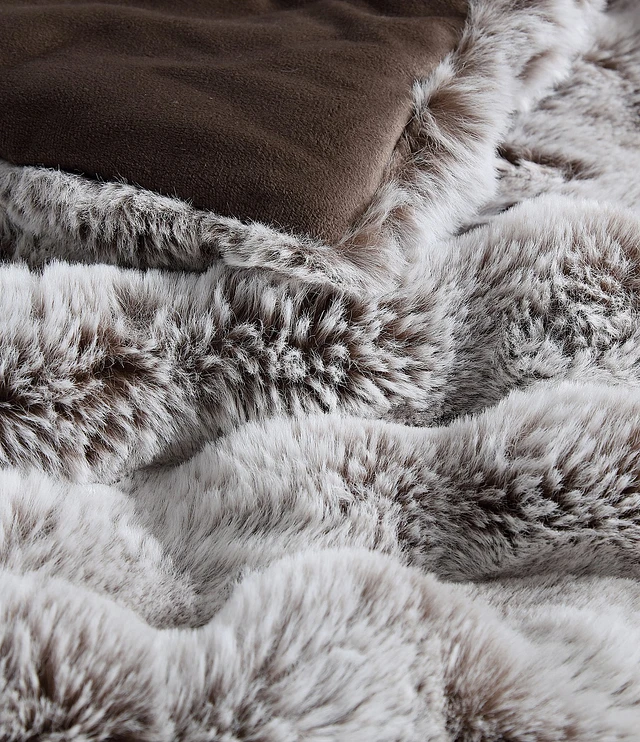 Ugg faux fur comforter set outlet