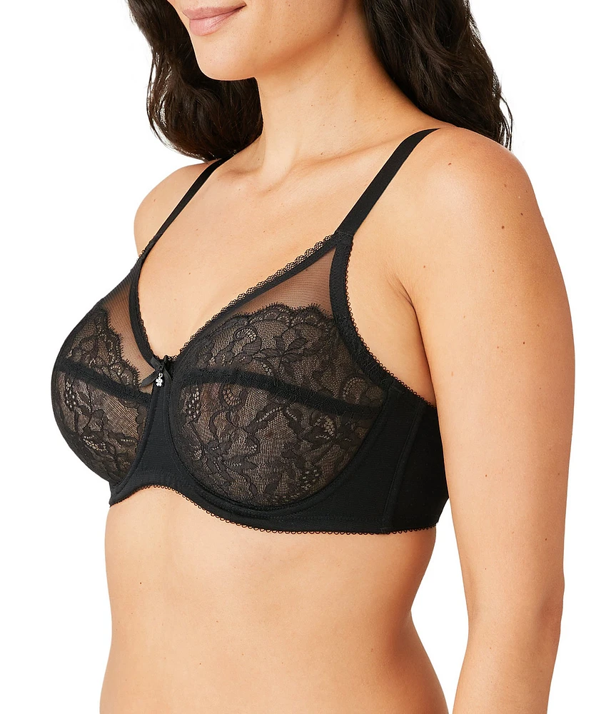 Wacoal Retro Chic Full Figure Underwire Lace Bra | Liberty Center