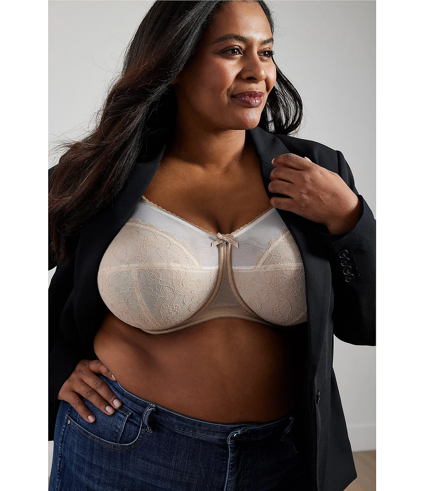 Wacoal Retro Chic Full Figure Underwire Lace Bra | Liberty Center