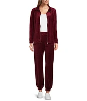 Westbound Petite Size Pull-On Velour Jogger Pants | The
