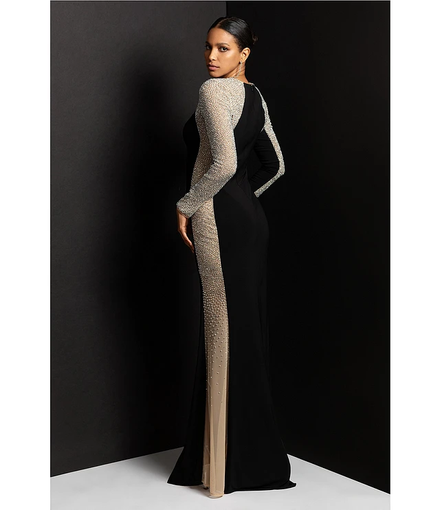Xscape caviar beaded dress outlet