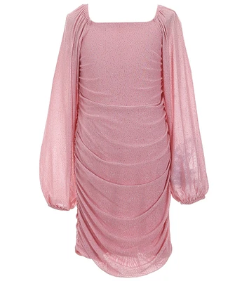 Stella 88 Big Girls 7-16 Sleeveless Overlapping-Detail Metallic