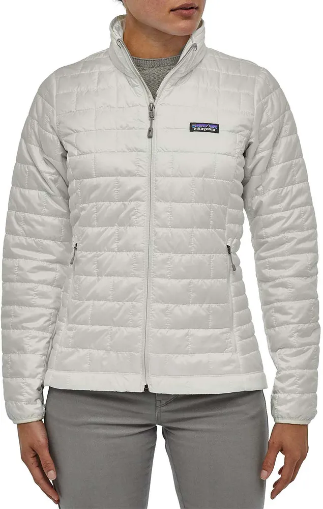 Patagonia women's nano puff jacket white hotsell