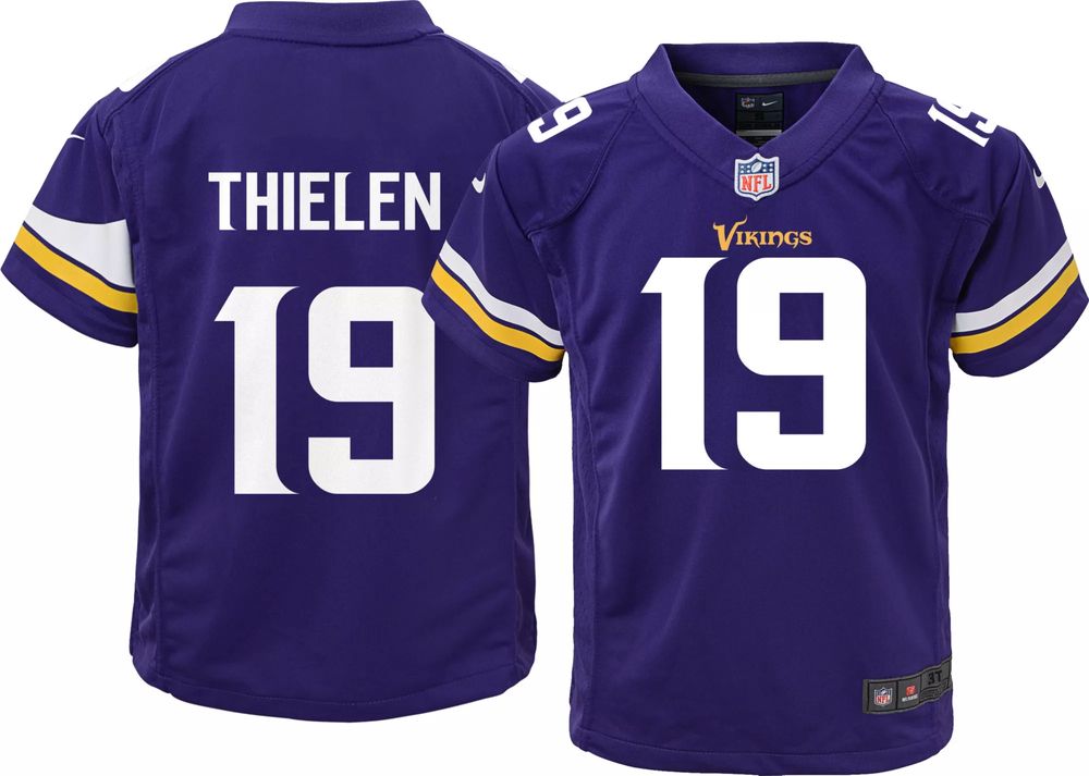 Black NFL Apparel Minnesota Vikings Adam Thielen #19 Jersey Youth L (12-13)  