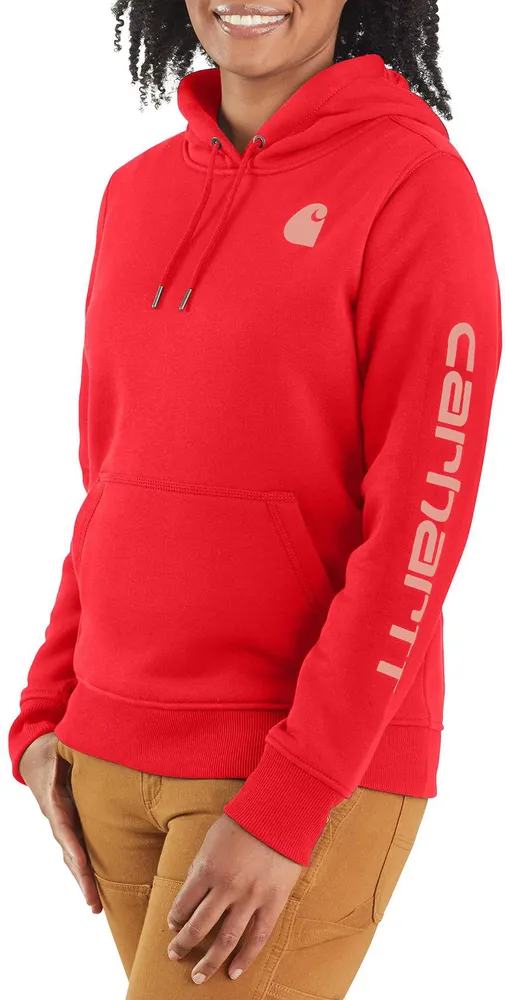 Carhartt women's clarksburg graphic sleeve pullover hoodie best sale