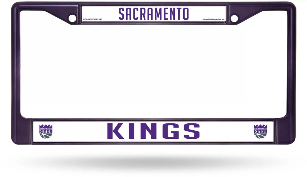 Dick's Sporting Goods Rico Sacramento Kings Chrome License Plate