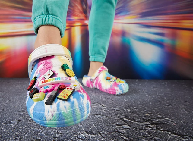 Tie dye crocs adults on sale