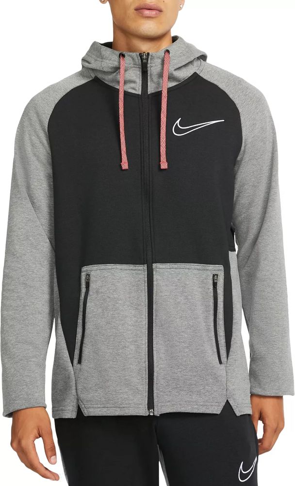 Nike training therma online full zip hoodie black