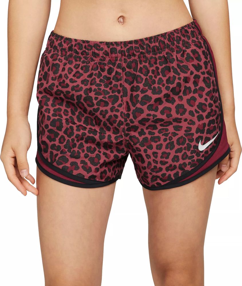 animal print running shorts