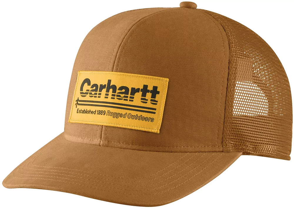 Carhartt Men's Canvas Mesh Back Outdoor Patch Cap | The Market Place