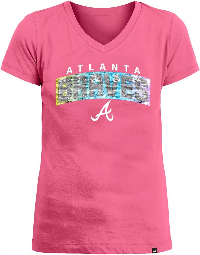 Girls atlanta on sale braves shirt