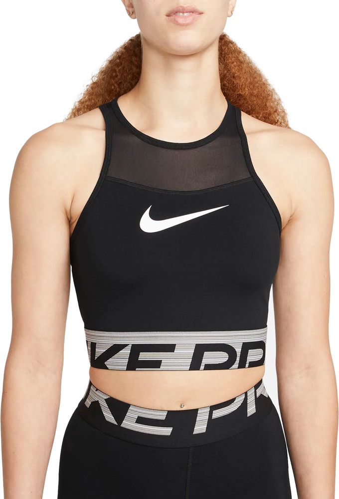 Nike crop best sale top mesh