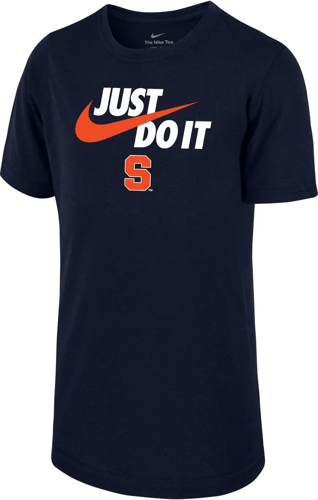 Black orange and store blue nike shirt