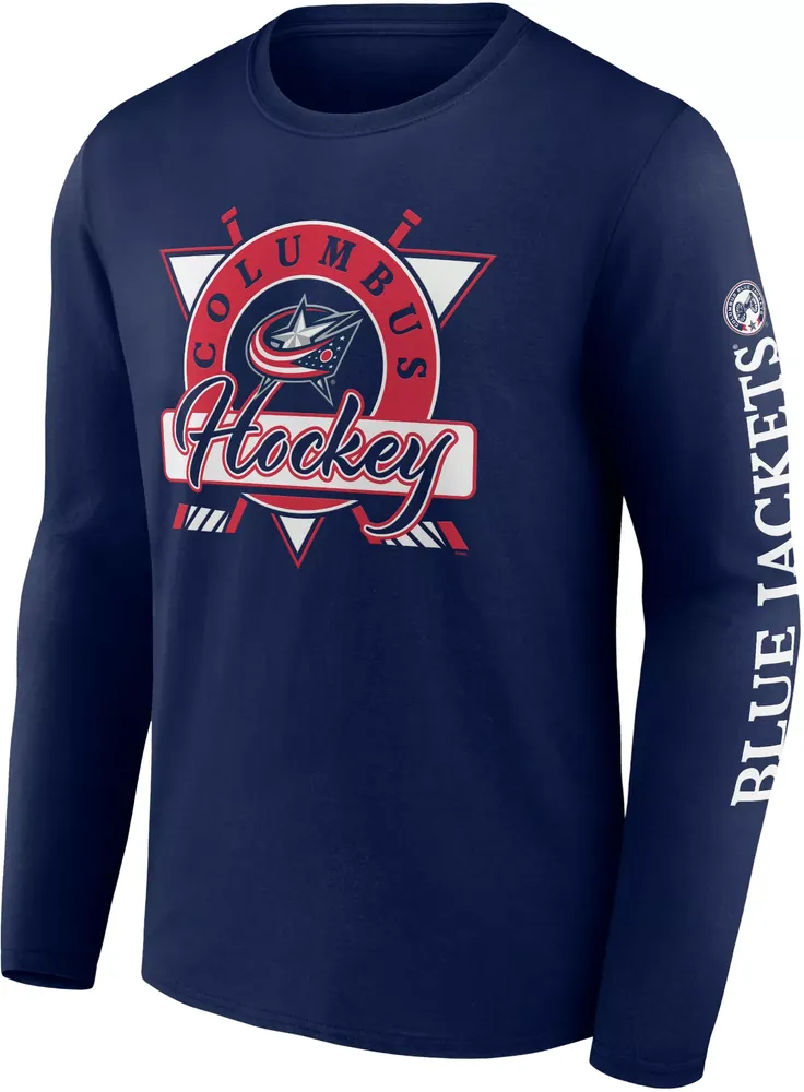 Columbus blue jackets long best sale sleeve shirt