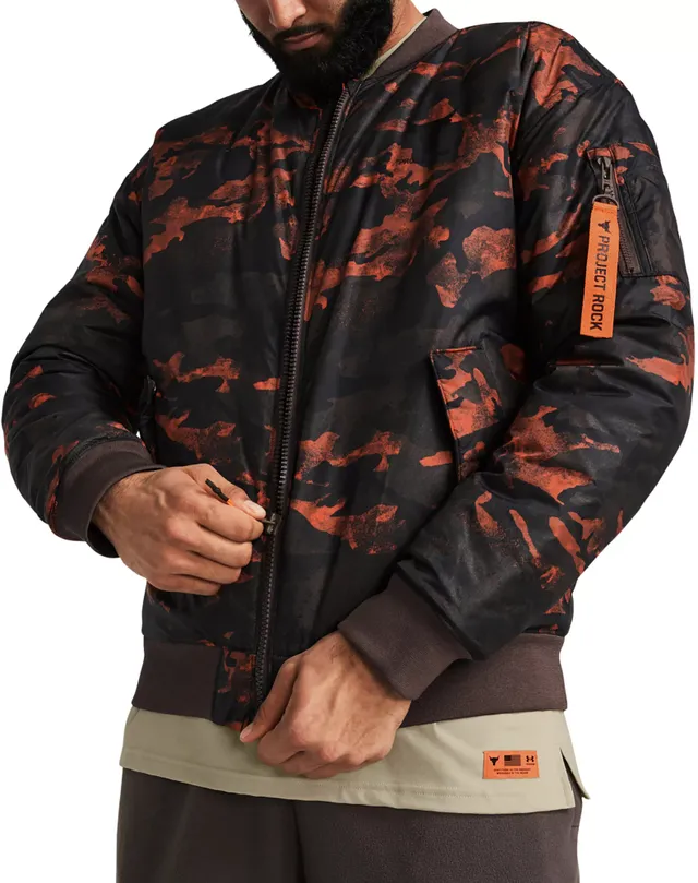 Project Rock veteran’s day ボマージャケット　Ｍ Under Armour Men's Project Rock Veterans Day Bomber Jacket