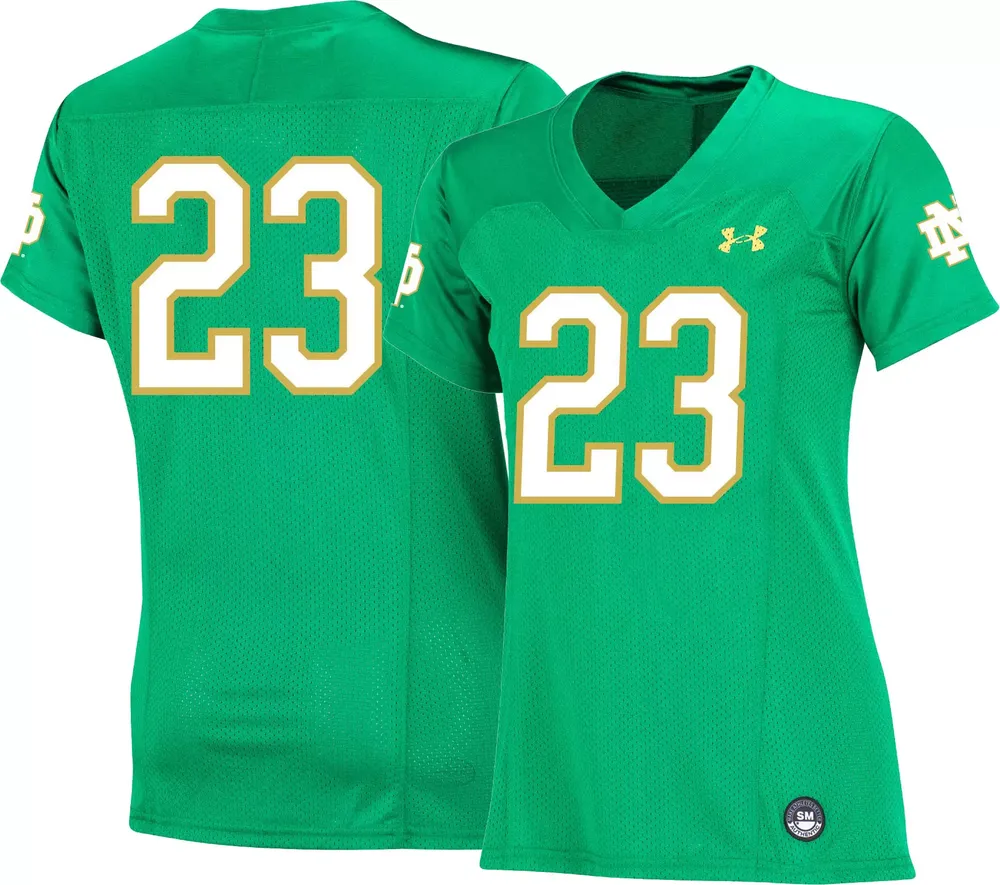 Notre dame green under armour jersey online