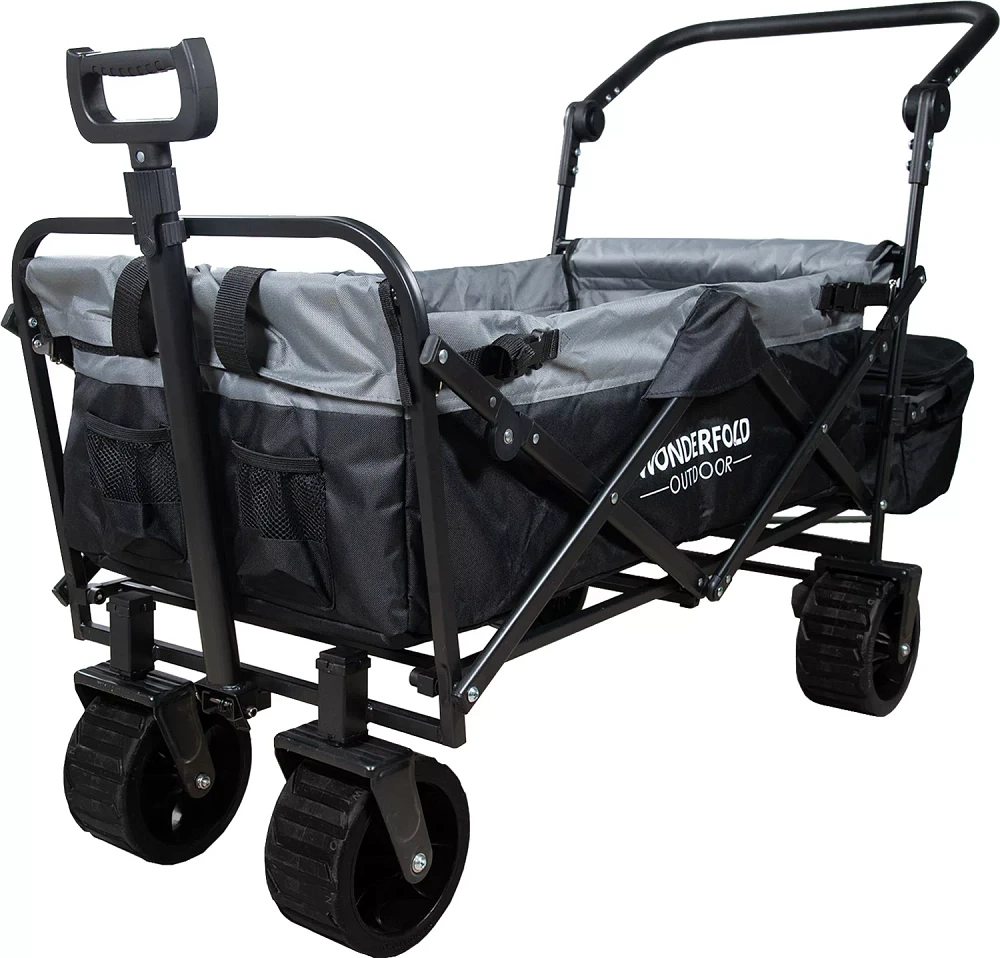 WonderFold S3 Push and Pull Outdoor Folding Wagon with Canopy Hamilton Place