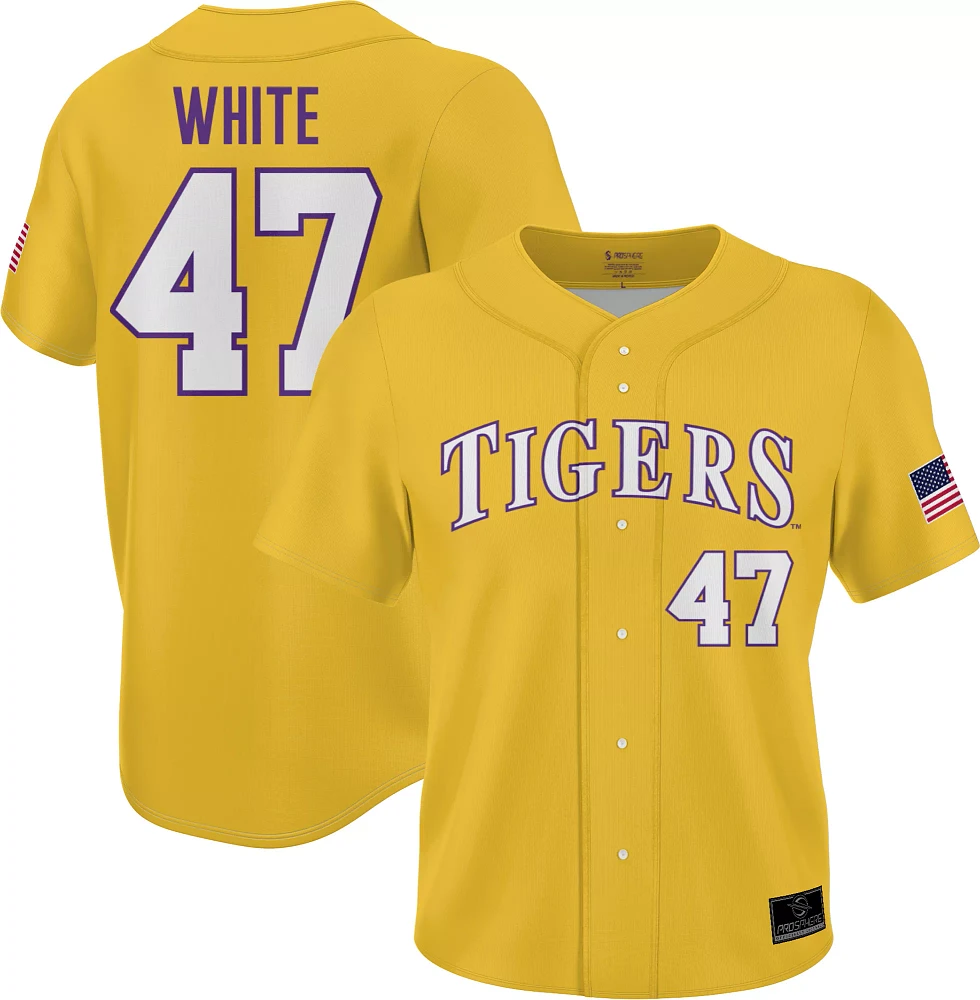 Gold lsu jersey best sale