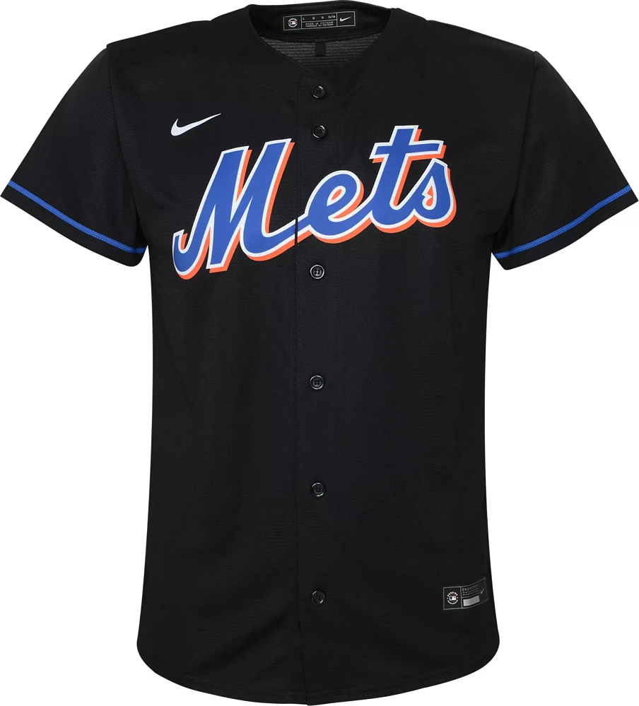 Nike Youth New York Mets Kodai Senga #34 Black Alternate Cool Base 