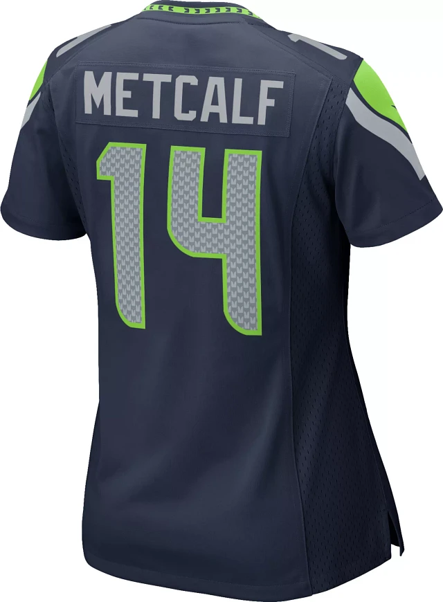 NFL top DK Metcalf #14 Seattle Seahawks On-Field Game jersey