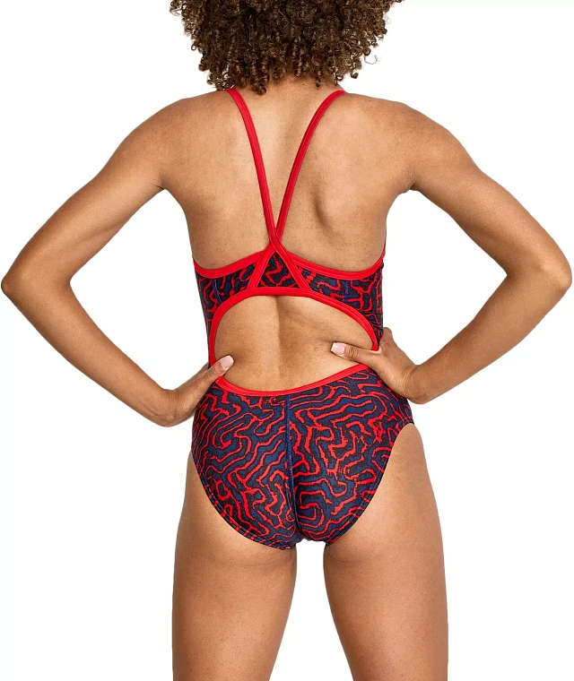 Speedo Women's Ruse Blocks Flyback One-Piece Swimsuit | The Market 